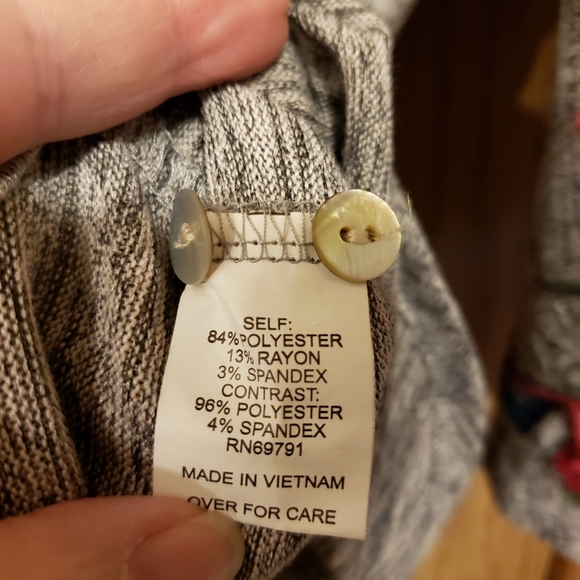 Fig and flower Boho embroidered top sz 1X - Picture 5 of 6